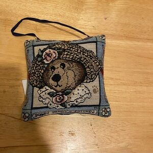 Boyds Bears & Friends Small Tapestry Pillow Doorknob Hanger